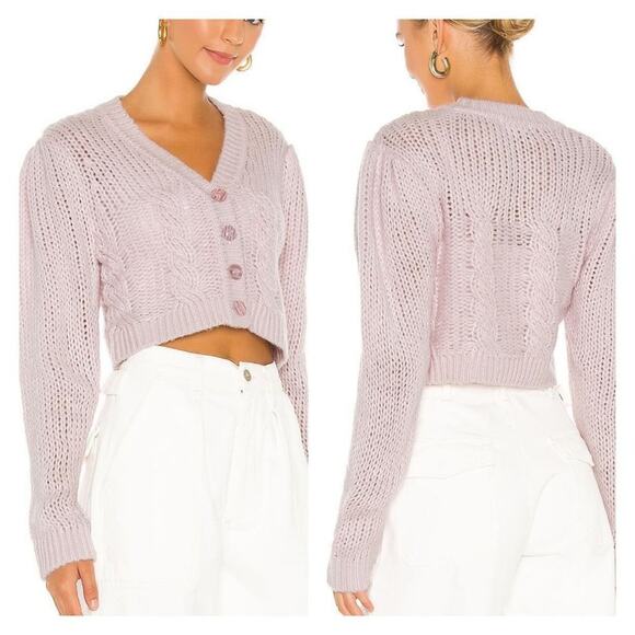 Lovers + Friends - Victoria Cardigan in Lavender - Picture 4 of 4
